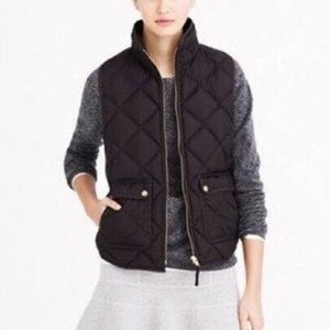 Jcrew Black Excursion Quilted Vest